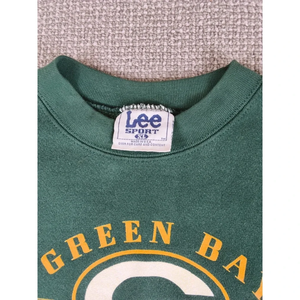 Vintage Green Bay Packers Sweatshirt Men XL Lee 90s Made In USA